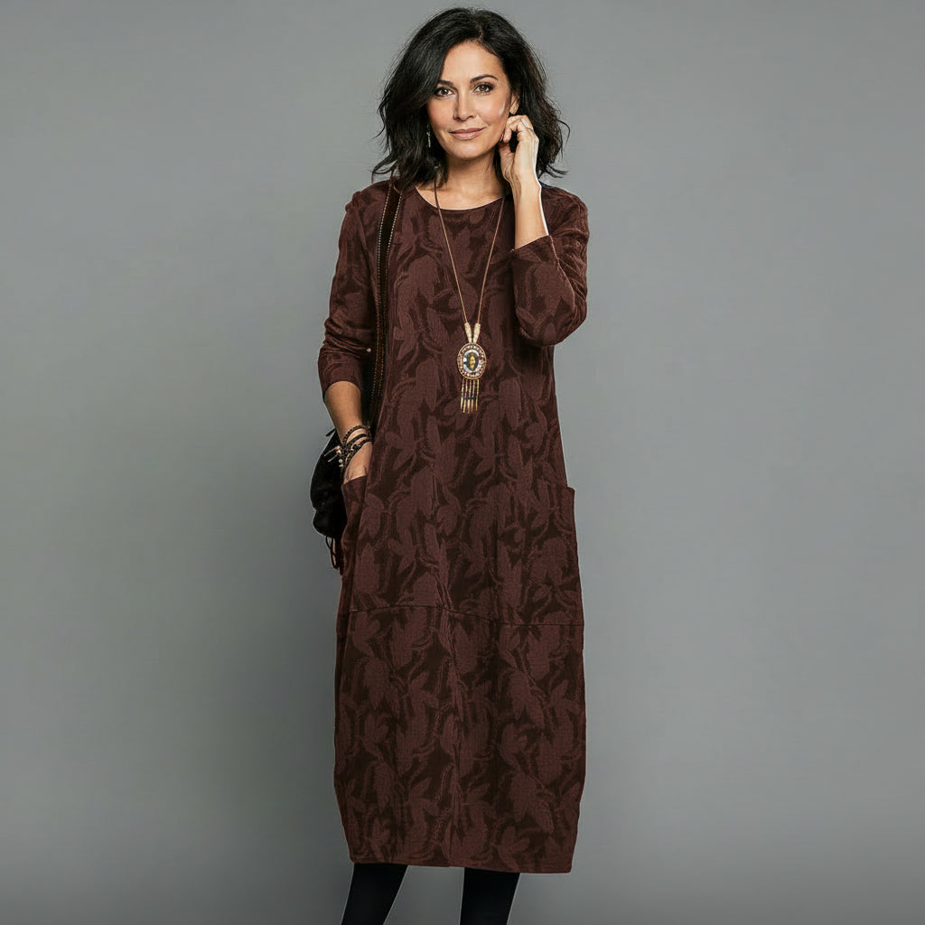 Alisson - Vestido midi casual elegante