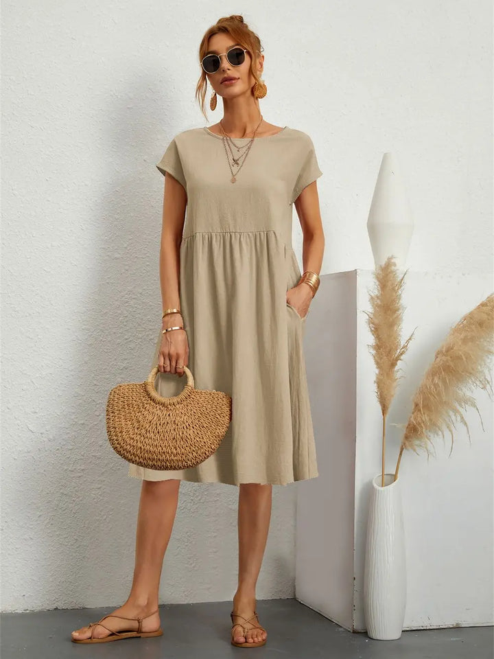 Sage – Vestido casual com bolsos